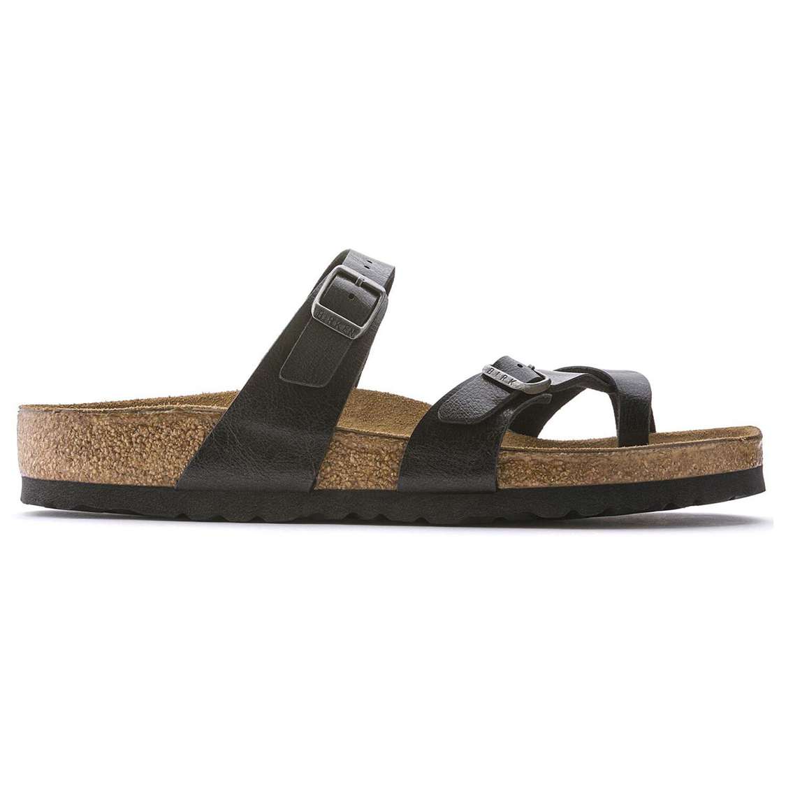 Black Birkenstock Mayari Birko-Flor Women's Two Strap Sandals | Pgw7cAp2iHN