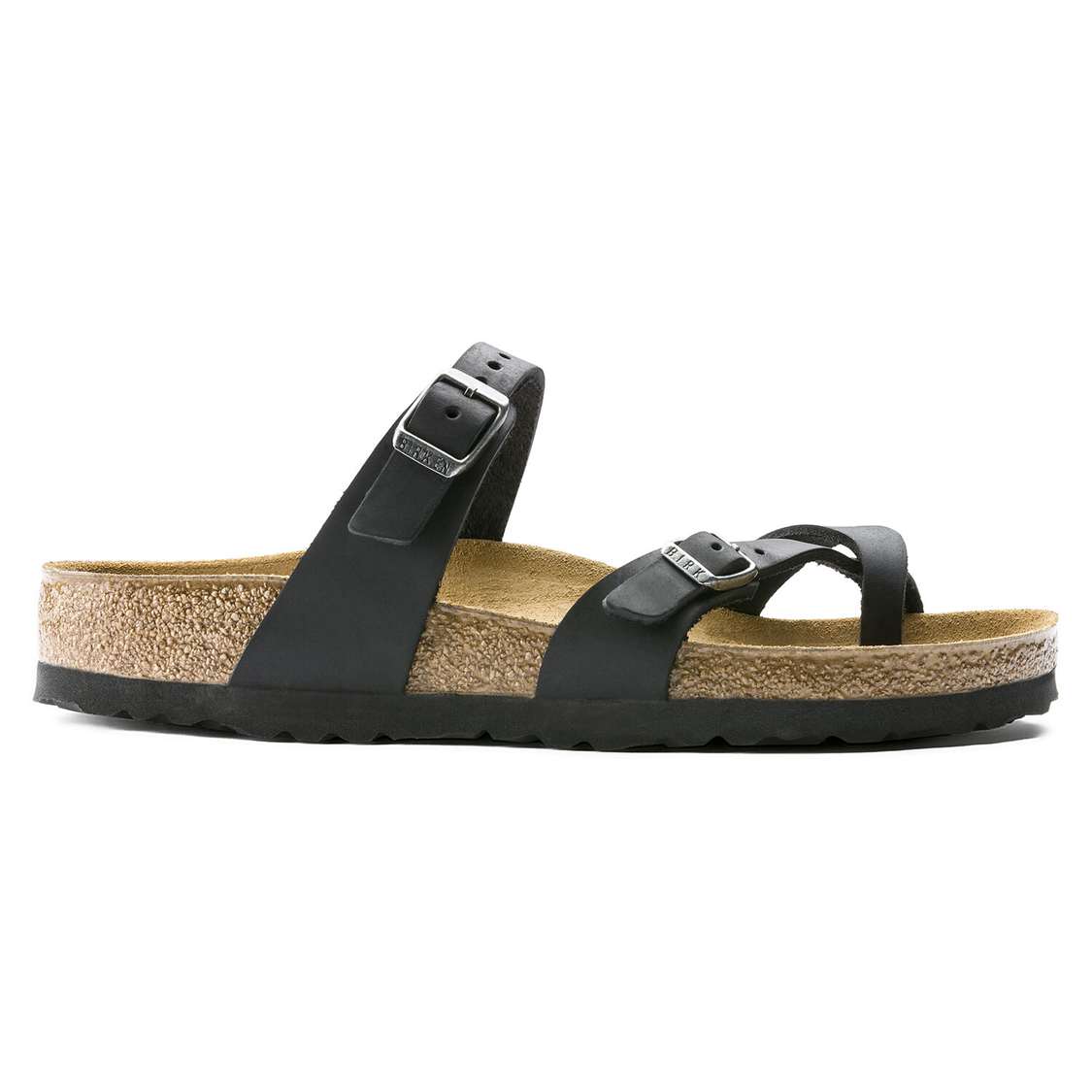 Black Birkenstock Mayari Oiled Leather Women's Multi Strap Sandals | PnYkzxeZYxT