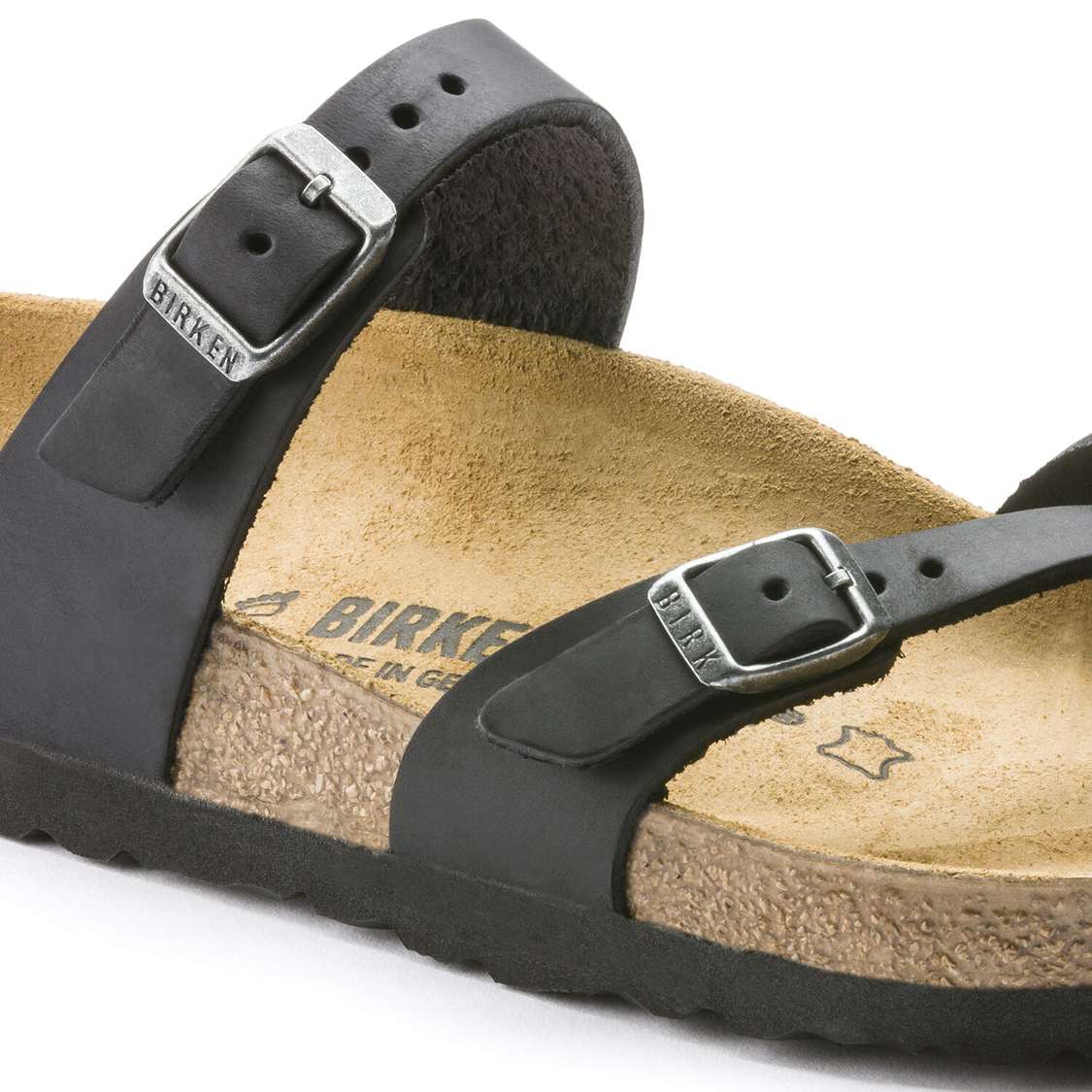 Black Birkenstock Mayari Oiled Leather Women's Multi Strap Sandals | PnYkzxeZYxT