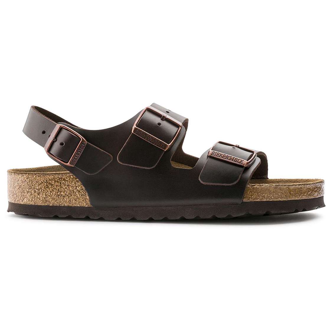 Black Birkenstock Milano Soft Footbed Smooth Leather Women's Multi Strap Sandals | gImsUzNtf27