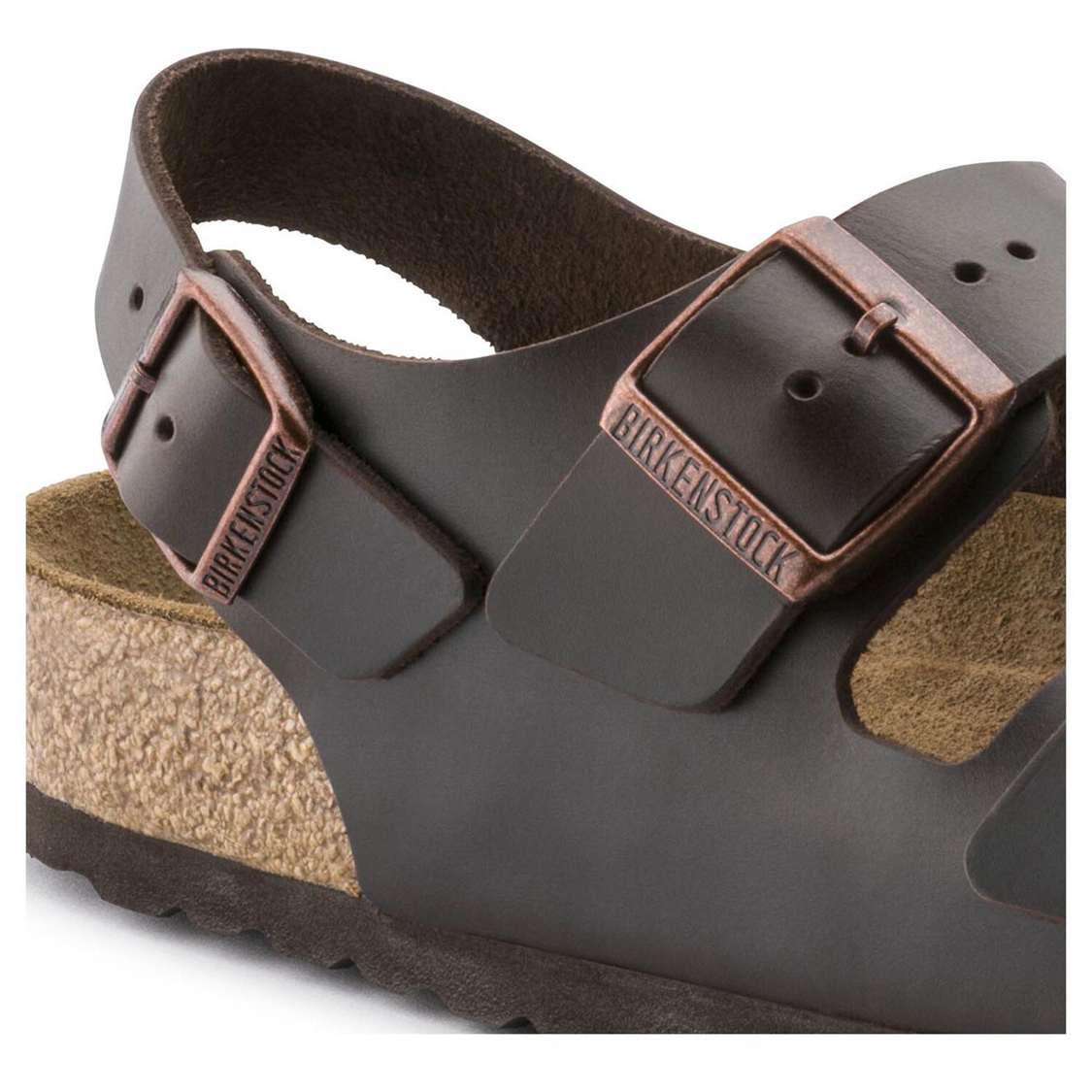 Black Birkenstock Milano Soft Footbed Smooth Leather Women's Multi Strap Sandals | gImsUzNtf27