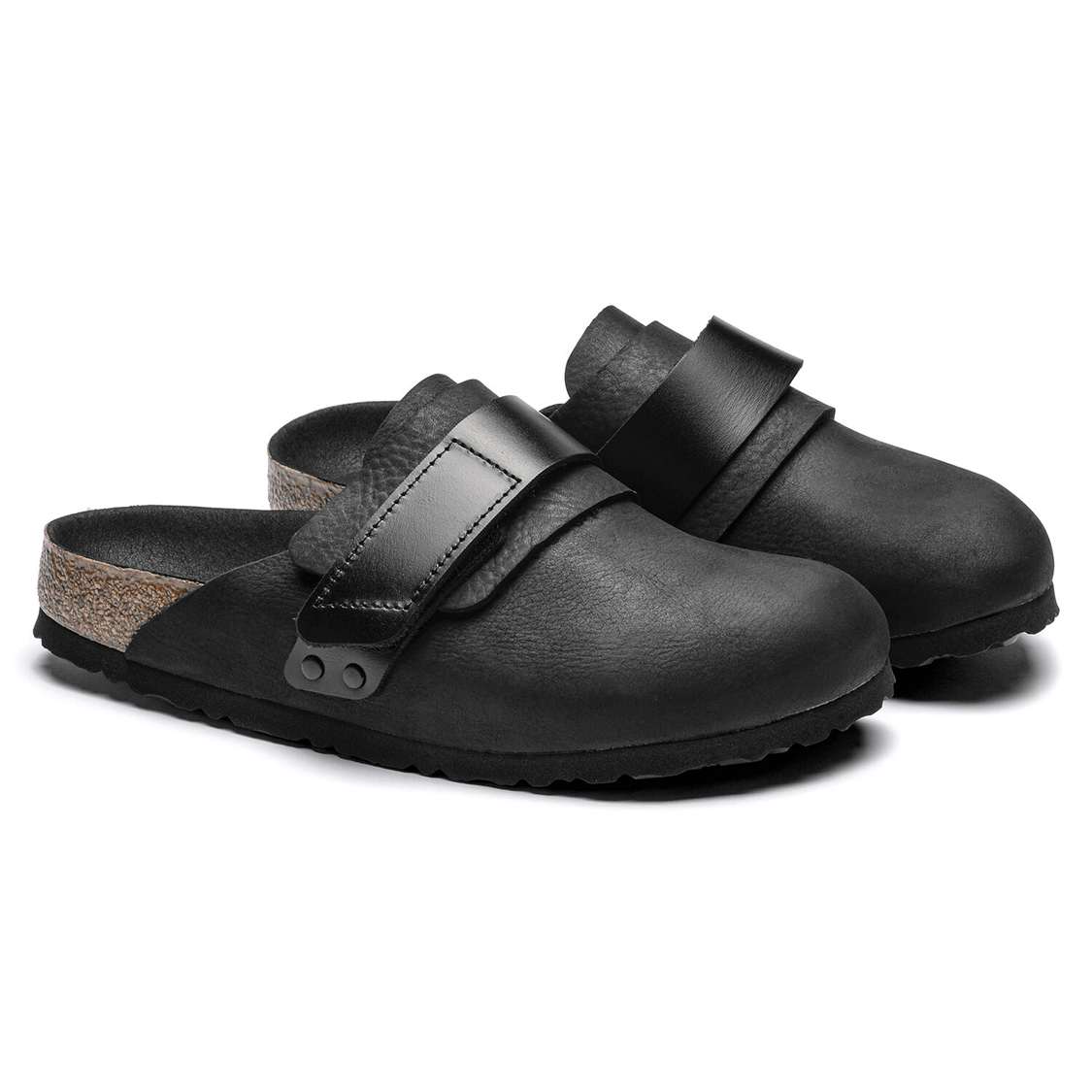 Black Birkenstock Nagoya Nubuck Leather Women's Clogs | 7Dbib8dnjIK