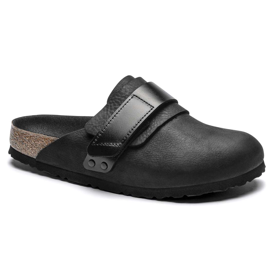 Black Birkenstock Nagoya Nubuck Leather Women\'s Clogs | 7Dbib8dnjIK