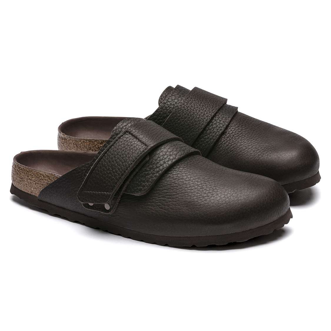 Black Birkenstock Nagoya Nubuck Leather Men's Clogs | uacKHblxacE