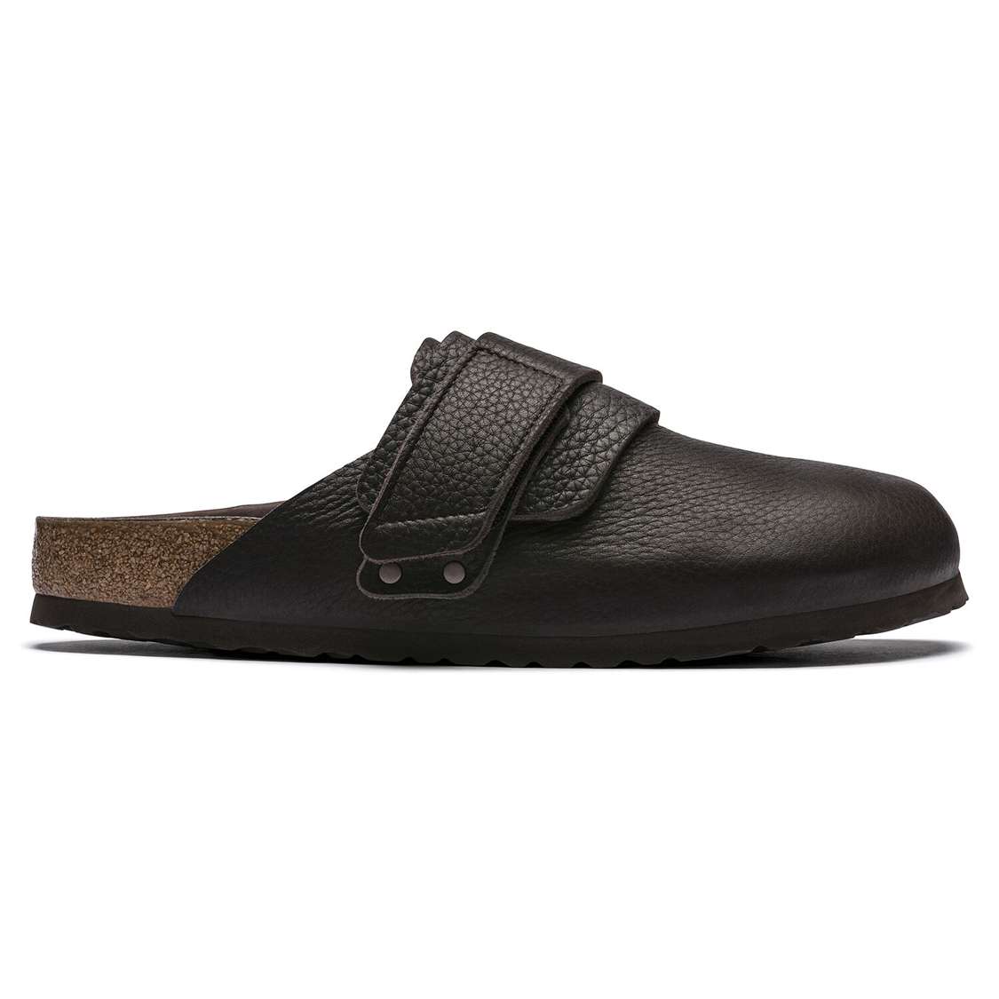 Black Birkenstock Nagoya Nubuck Leather Men's Clogs | uacKHblxacE