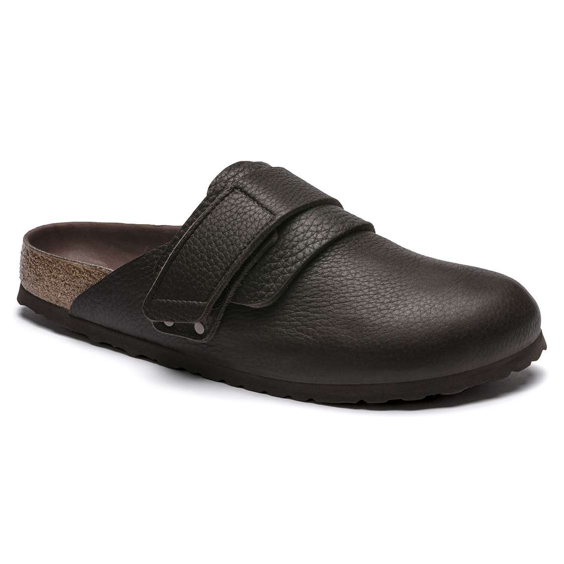 Black Birkenstock Nagoya Nubuck Leather Men\'s Clogs | uacKHblxacE