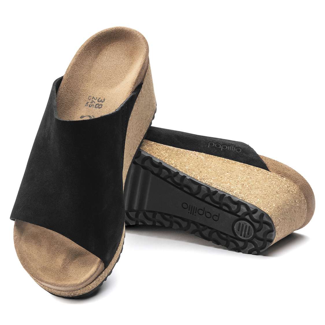 Black Birkenstock Namica Suede Leather Women's One Strap Sandals | FB4nFoGJwZY