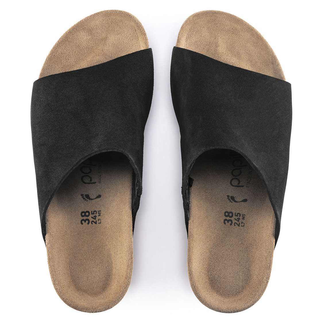 Black Birkenstock Namica Suede Leather Women's One Strap Sandals | FB4nFoGJwZY