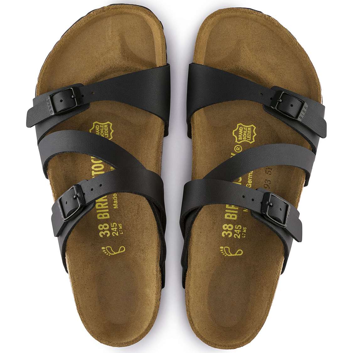 Black Birkenstock Salina Birko-Flor Women's Multi Strap Sandals | I5aBbCIX81Z