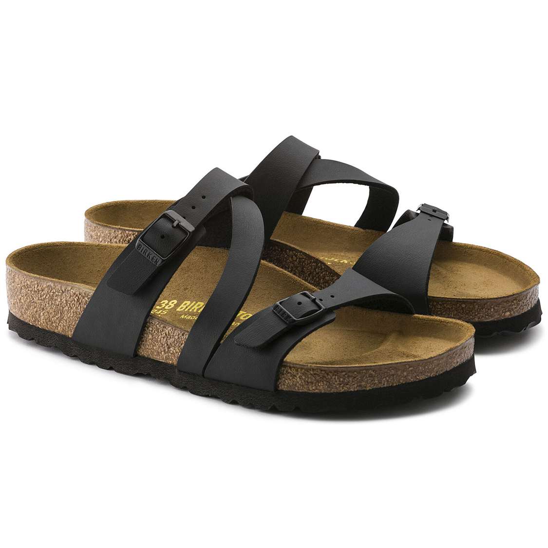 Black Birkenstock Salina Birko-Flor Women's Multi Strap Sandals | I5aBbCIX81Z