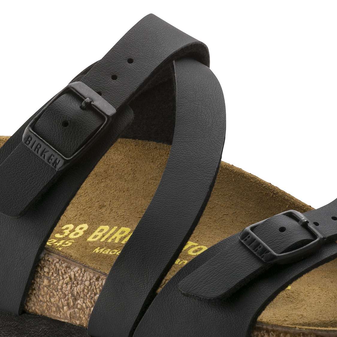 Black Birkenstock Salina Birko-Flor Women's Multi Strap Sandals | I5aBbCIX81Z