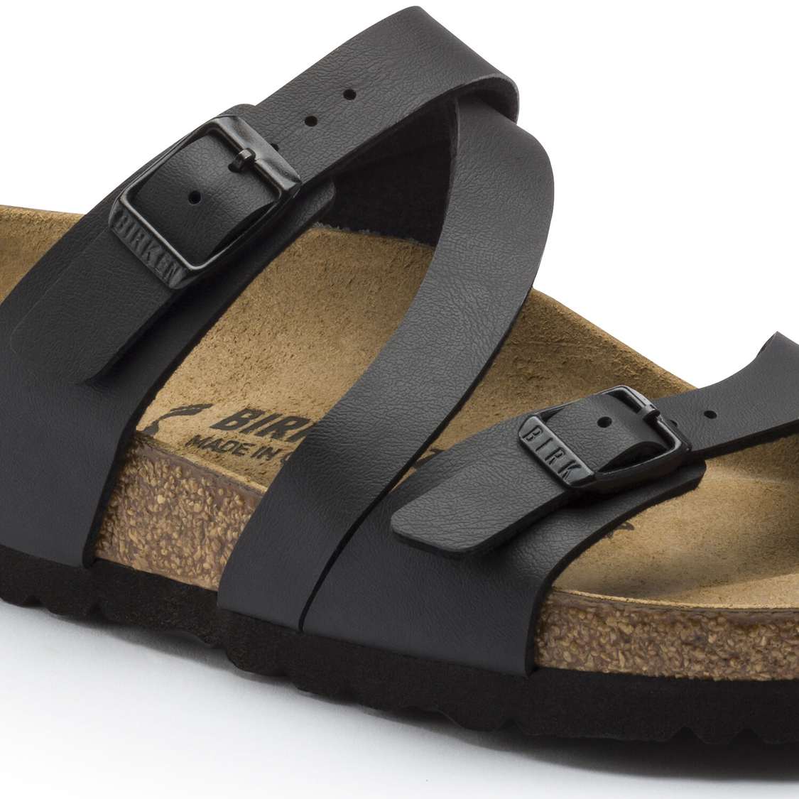 Black Birkenstock Salina Birko-Flor Women's Two Strap Sandals | IOUZGlWm1HR