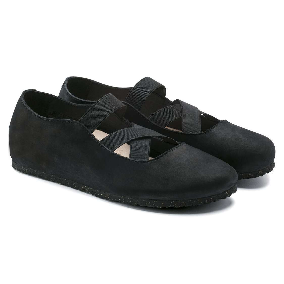 Black Birkenstock Santa Ana Nubuck Leather Women's Low Shoes | 9vLEznMLgLK