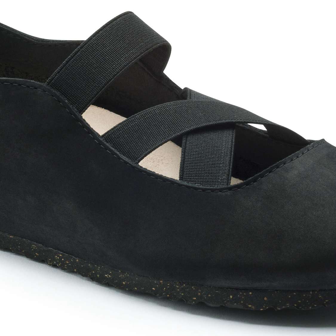 Black Birkenstock Santa Ana Nubuck Leather Women's Low Shoes | 9vLEznMLgLK