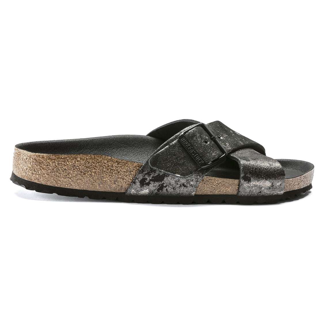 Black Birkenstock Siena Suede Leather Women's Two Strap Sandals | MXhuIfMShlw