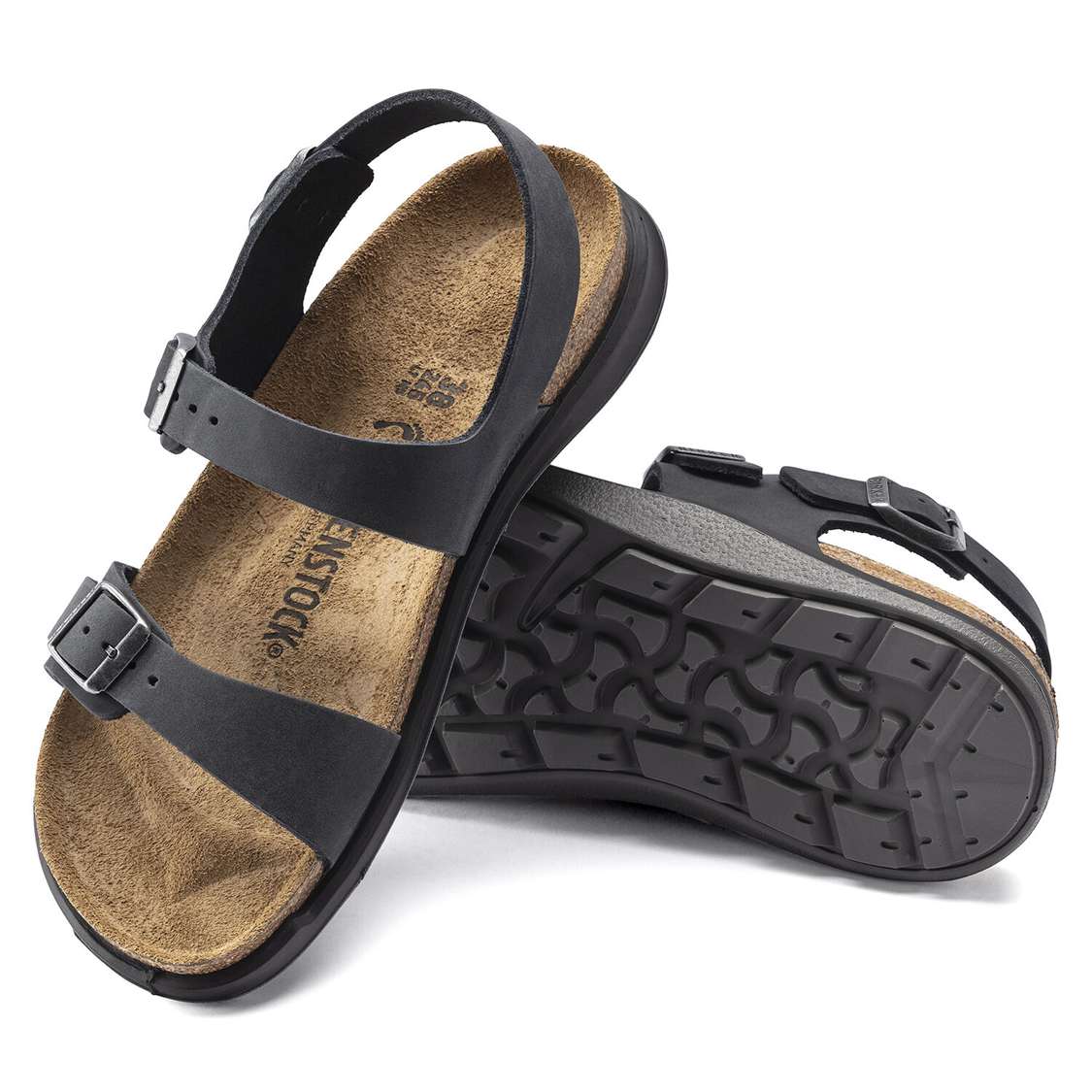 Black Birkenstock Sonora Oiled Leather Women's Back Strap Sandals | NH5GM1DY9lu