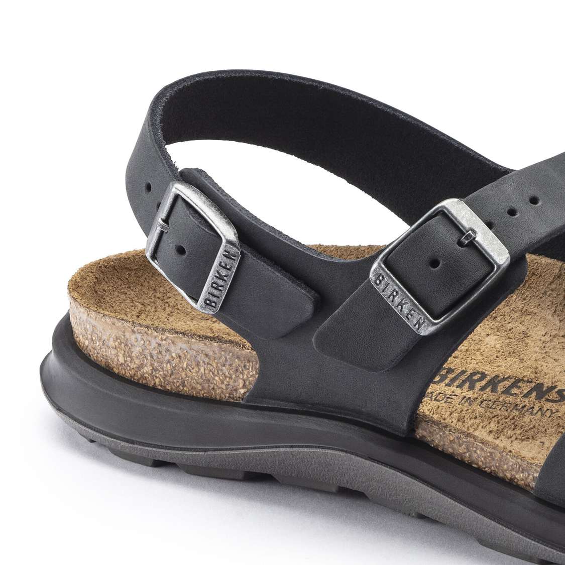 Black Birkenstock Sonora Oiled Leather Women's Two Strap Sandals | Rnu3RKRJPwF