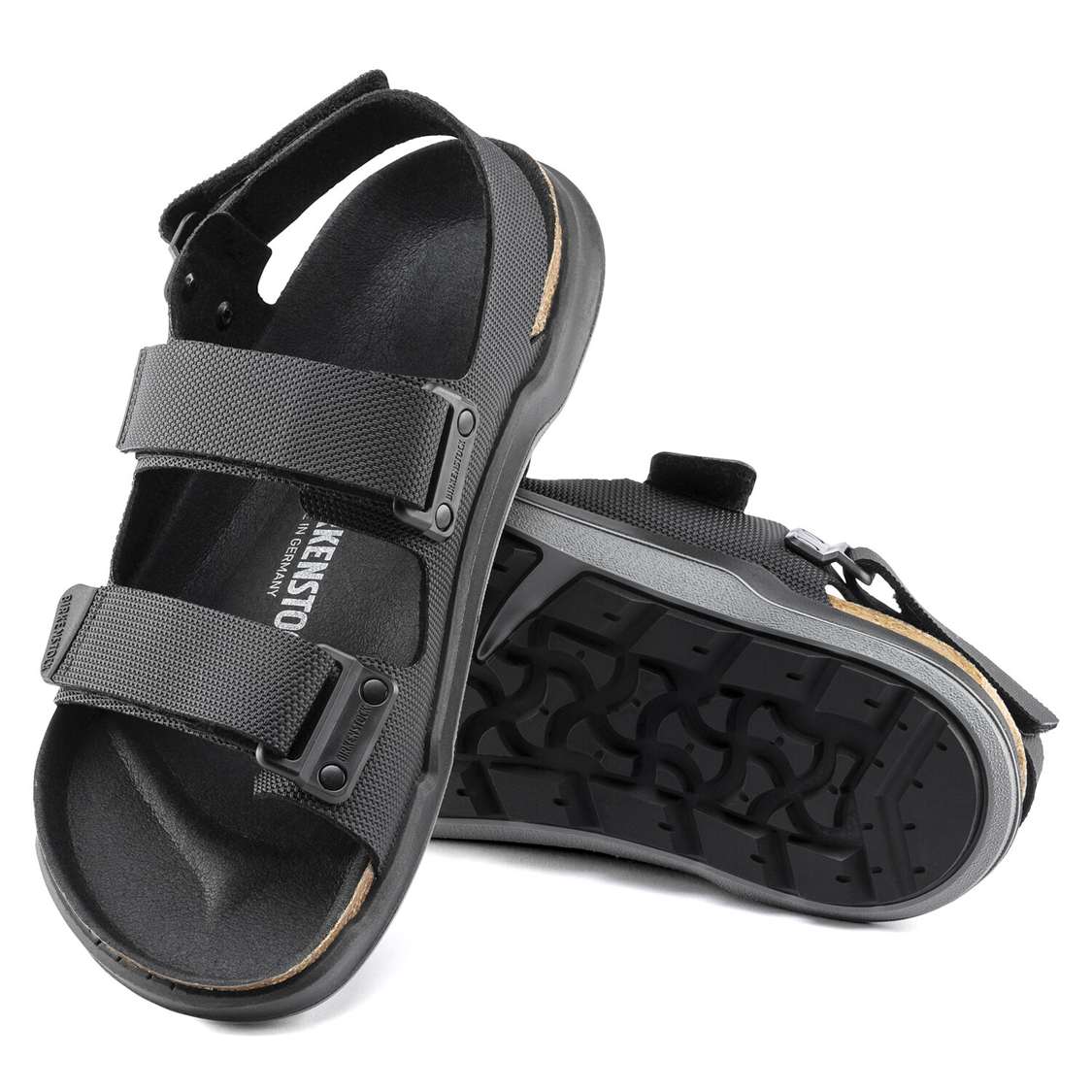 Black Birkenstock Tatacoa Birko-Flor Men's Back Strap Sandals | q3xCJMRrh2v