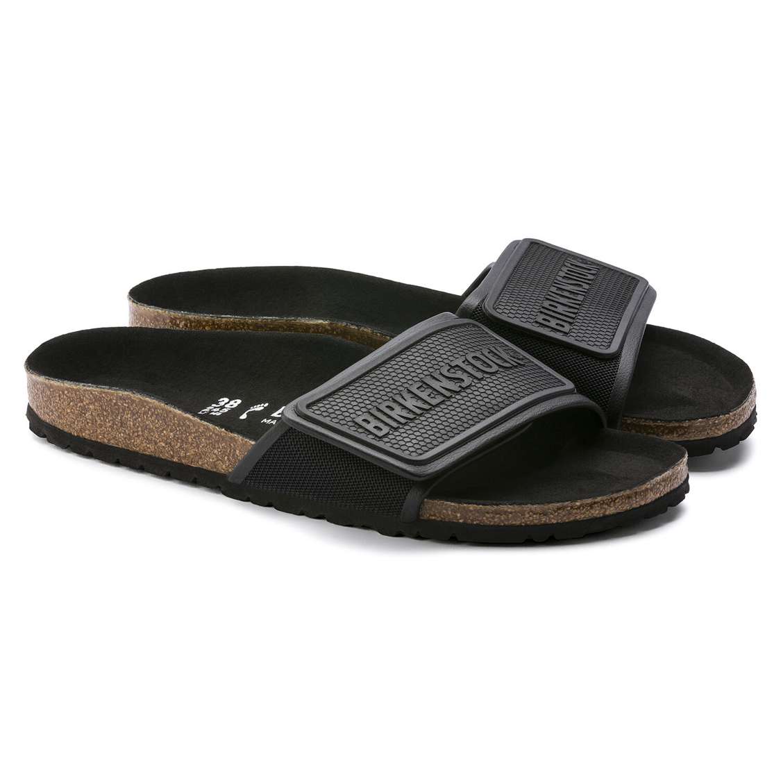 Black Birkenstock Tema Microfiber Women's One Strap Sandals | NYCB61TtaSW