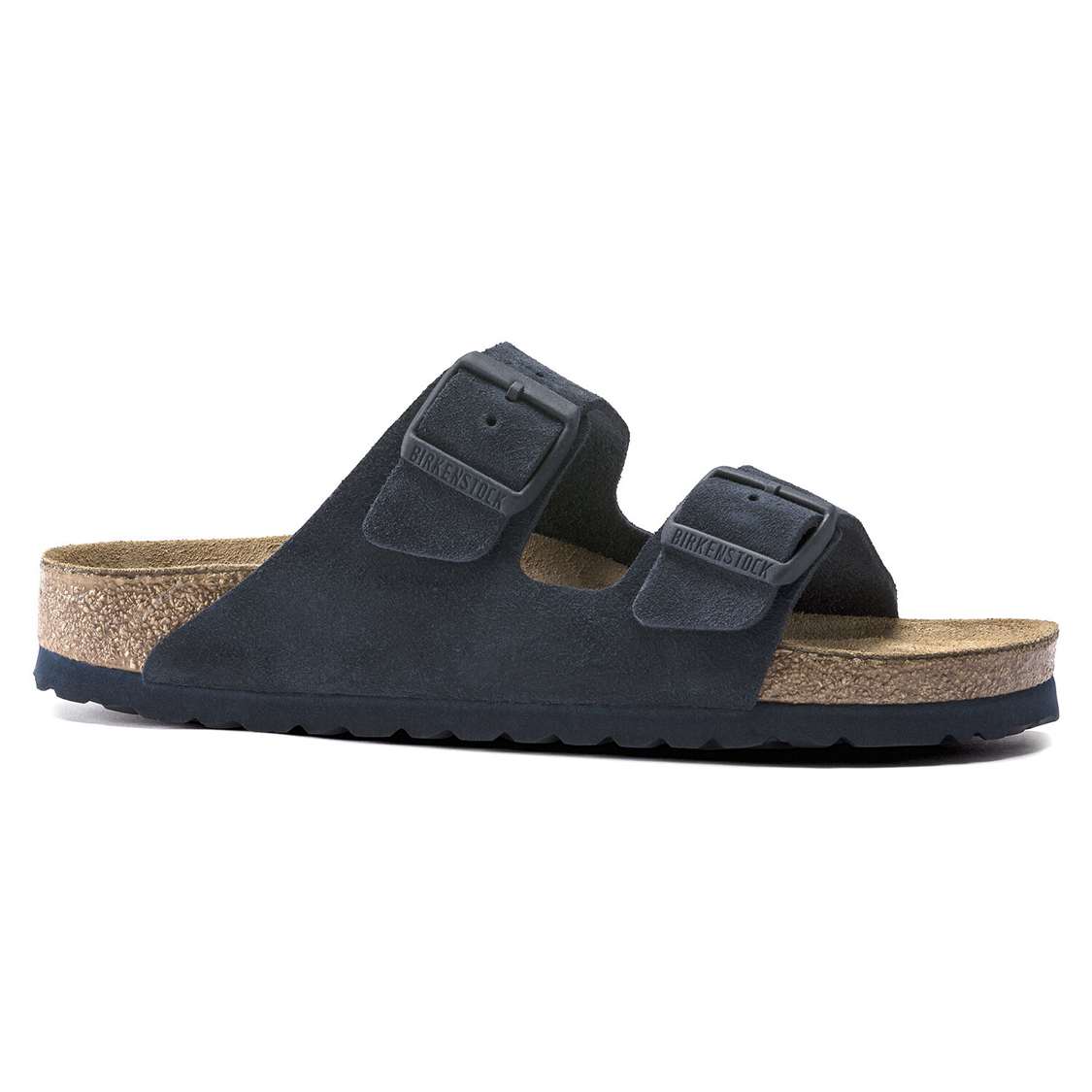 Blue Birkenstock Arizona Soft Footbed Suede Leather Women's Two Strap Sandals | 1cMdWV24Xqf