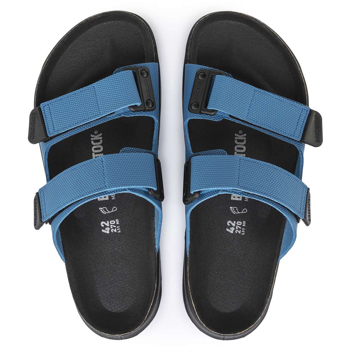 Blue Birkenstock Atacama Birko-Flor Men's Two Strap Sandals | dFOKFSWm44d