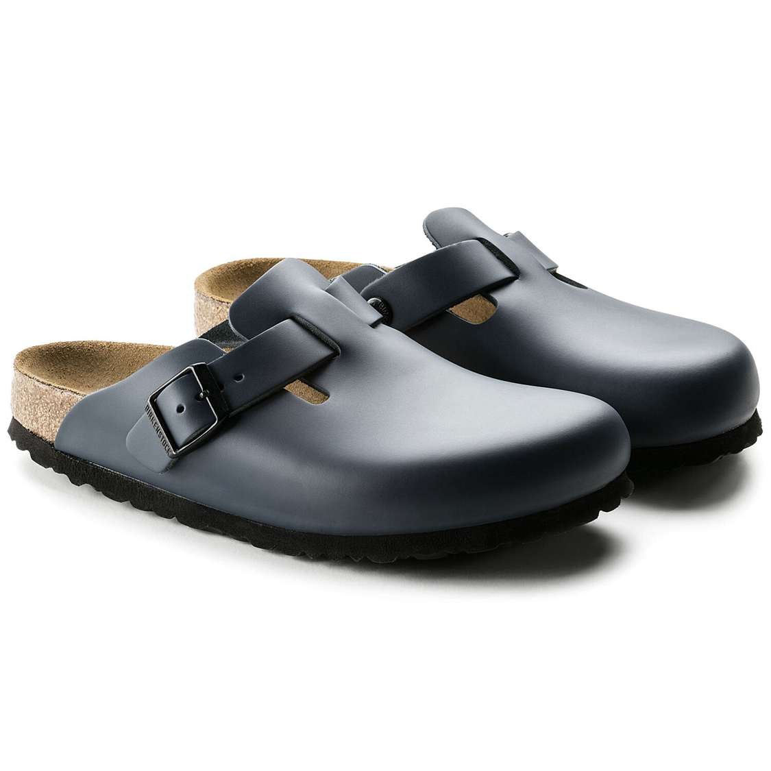 Blue Birkenstock Boston Leather Men's Clogs | 8ji6BWgkkDu