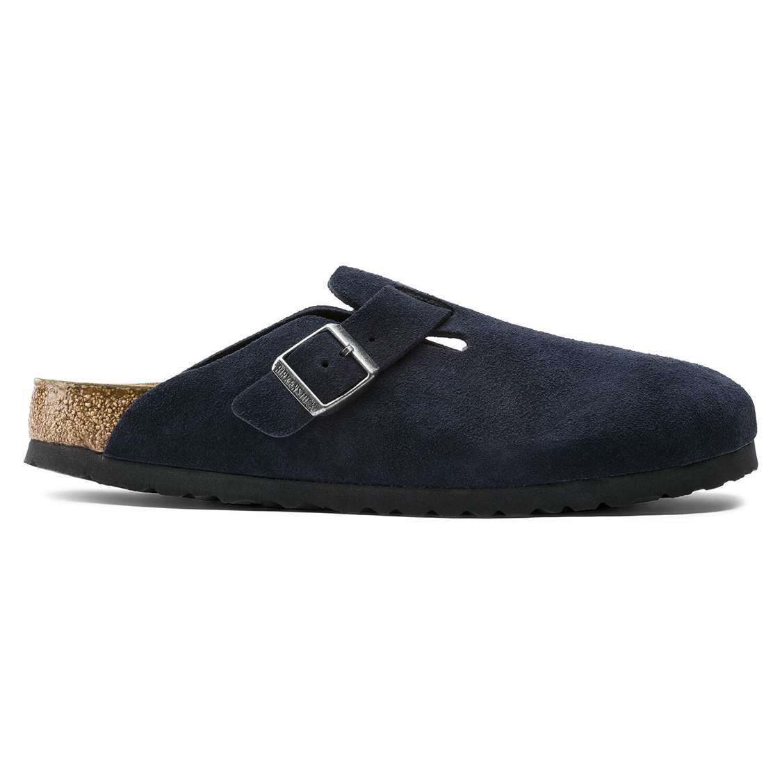 Blue Birkenstock Boston Soft Footbed Suede Leather Men's Clogs | XDol3lH7JLx