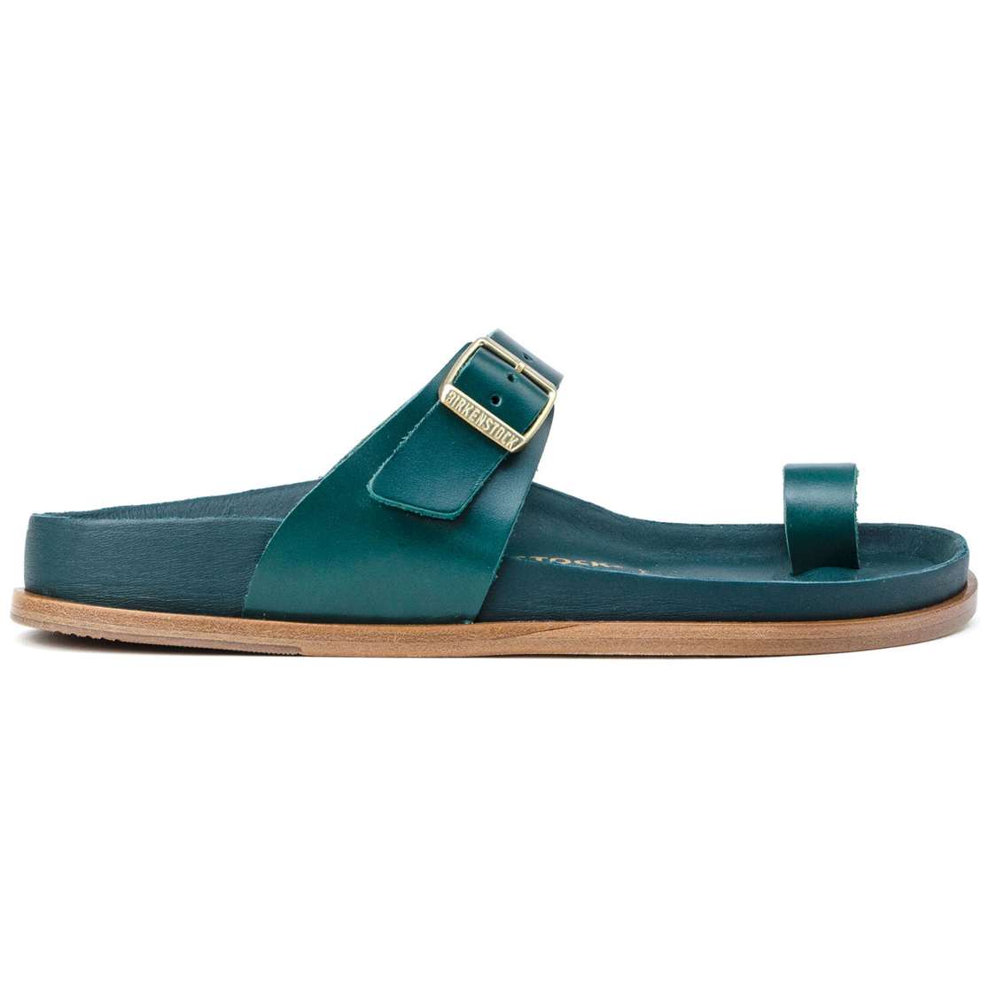 Blue Birkenstock Ciney Leather Women's One Strap Sandals | BGZyiU25fcs