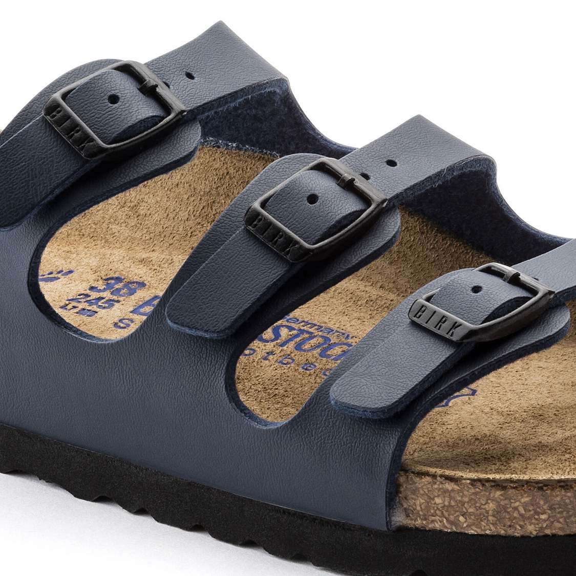 Blue Birkenstock Florida Soft Footbed Birko-Flor Women's Multi Strap Sandals | rIzjLxGSmbi