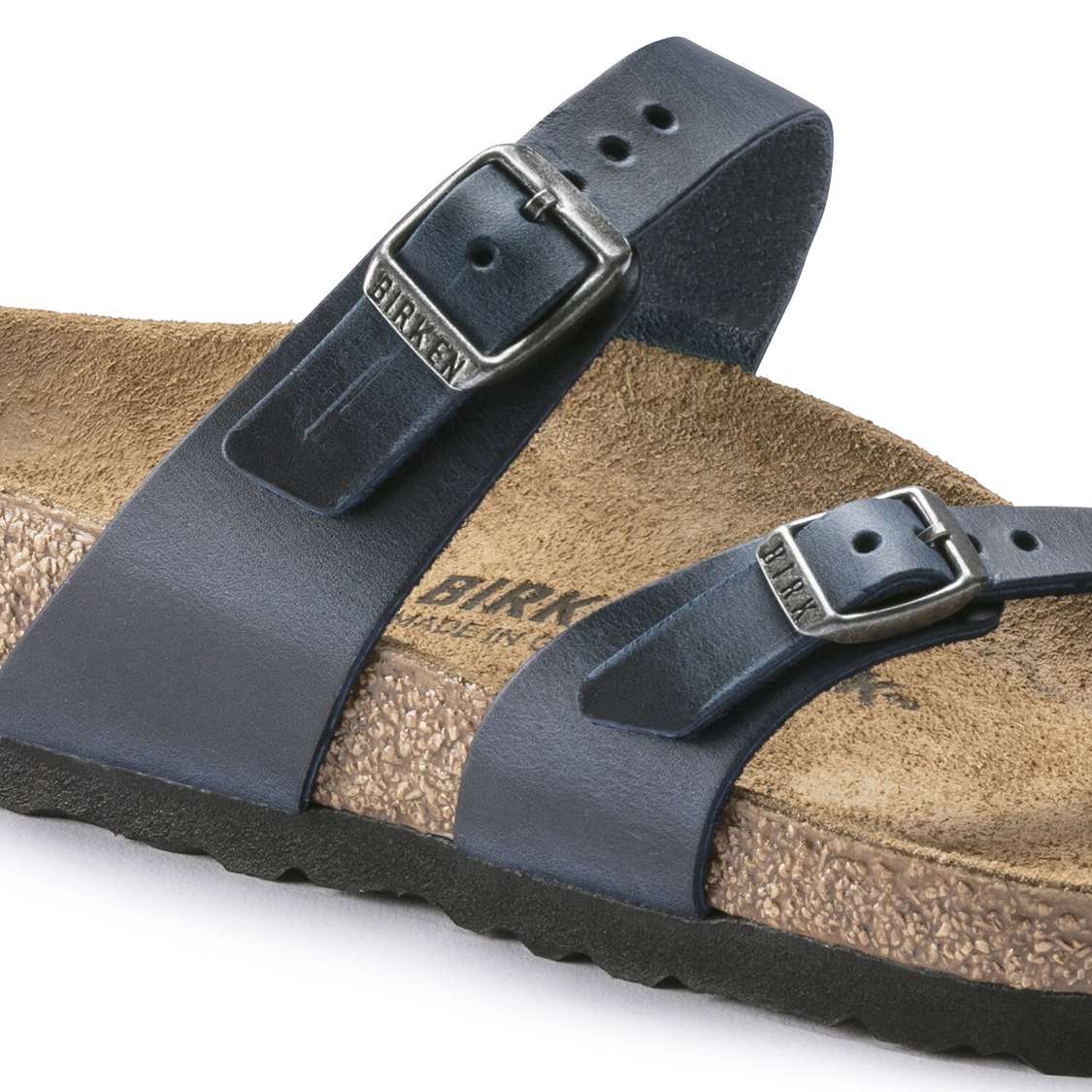 Blue Birkenstock Mayari Oiled Leather Women's Multi Strap Sandals | 1WJnRqTpAan