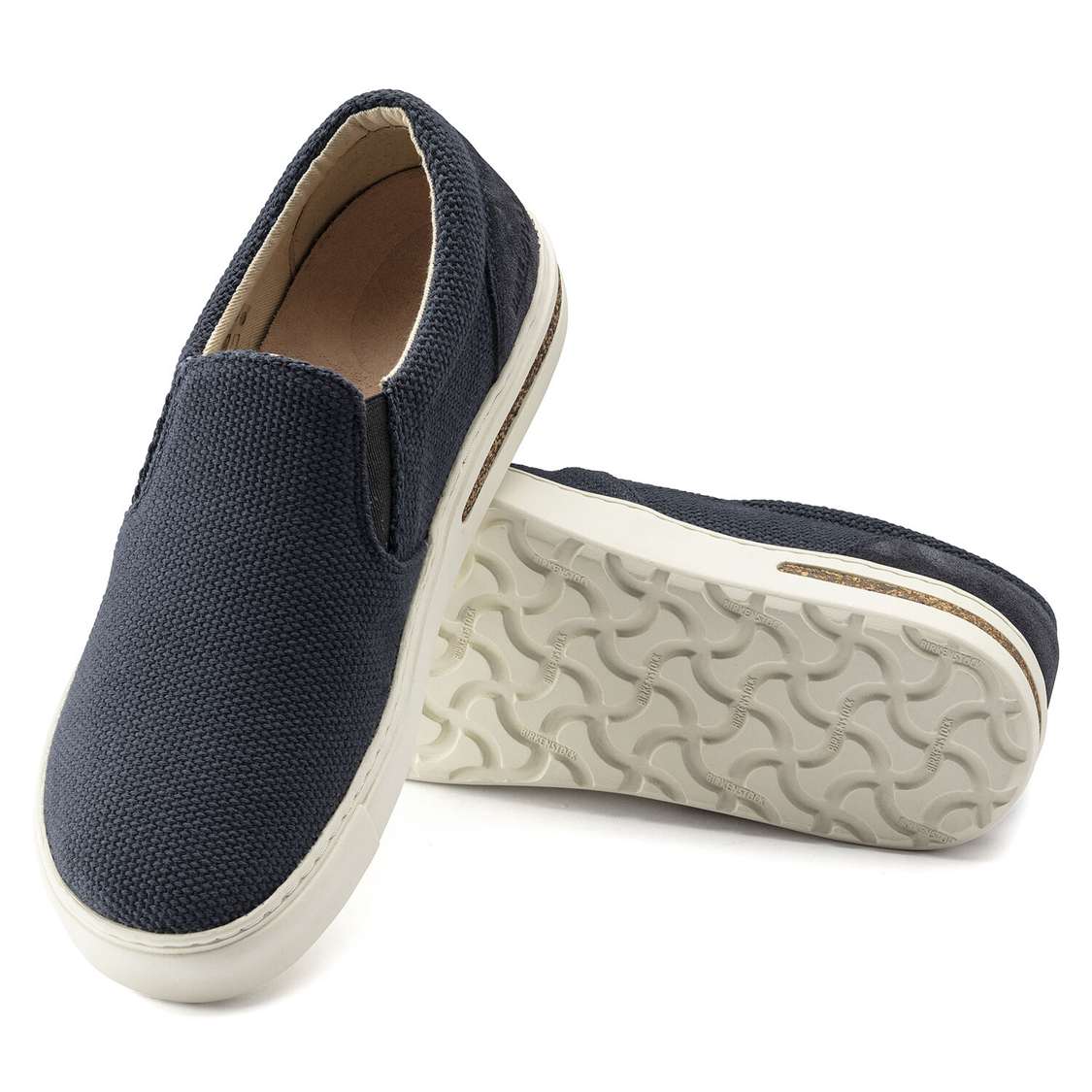 Blue Birkenstock Oswego Canvas/Suede Men's Low Shoes | YplqvtKlatN