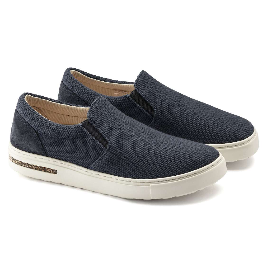 Blue Birkenstock Oswego Canvas/Suede Men's Low Shoes | YplqvtKlatN