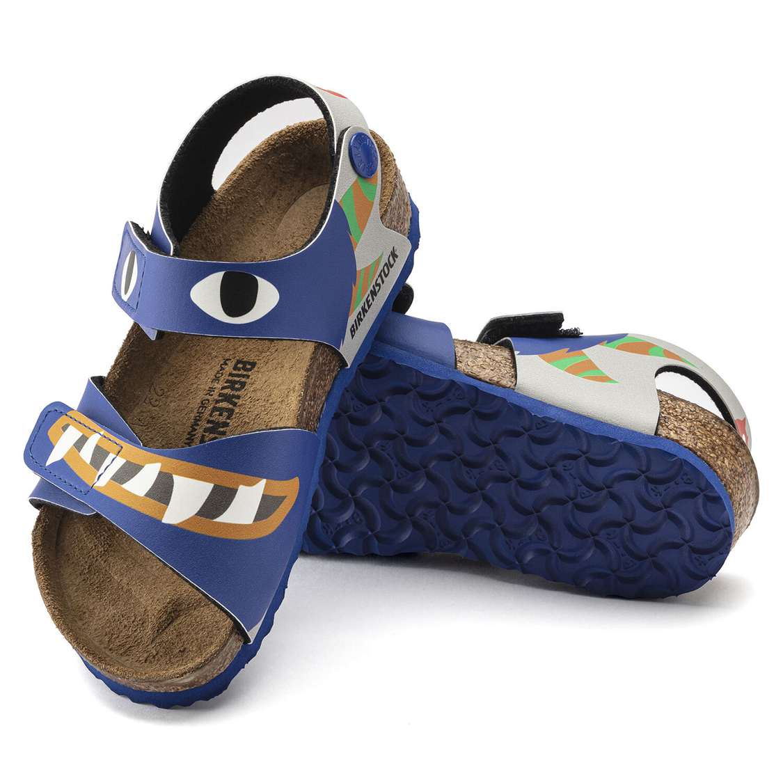 Blue Birkenstock Palu Birko-Flor Kids' Boys Sandals | KVmko83VxhN