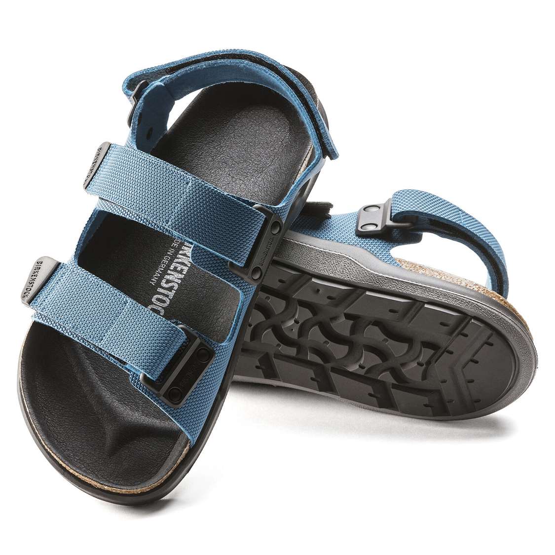 Blue Birkenstock Tatacoa Birko-Flor Men's Back Strap Sandals | HVuUSGOj4YE