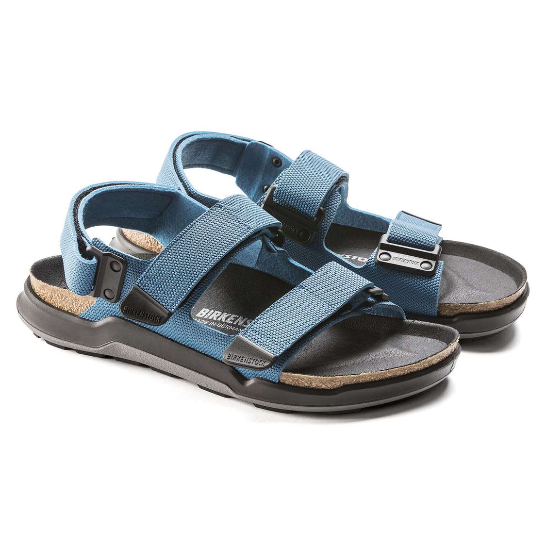 Blue Birkenstock Tatacoa Birko-Flor Men's Back Strap Sandals | HVuUSGOj4YE