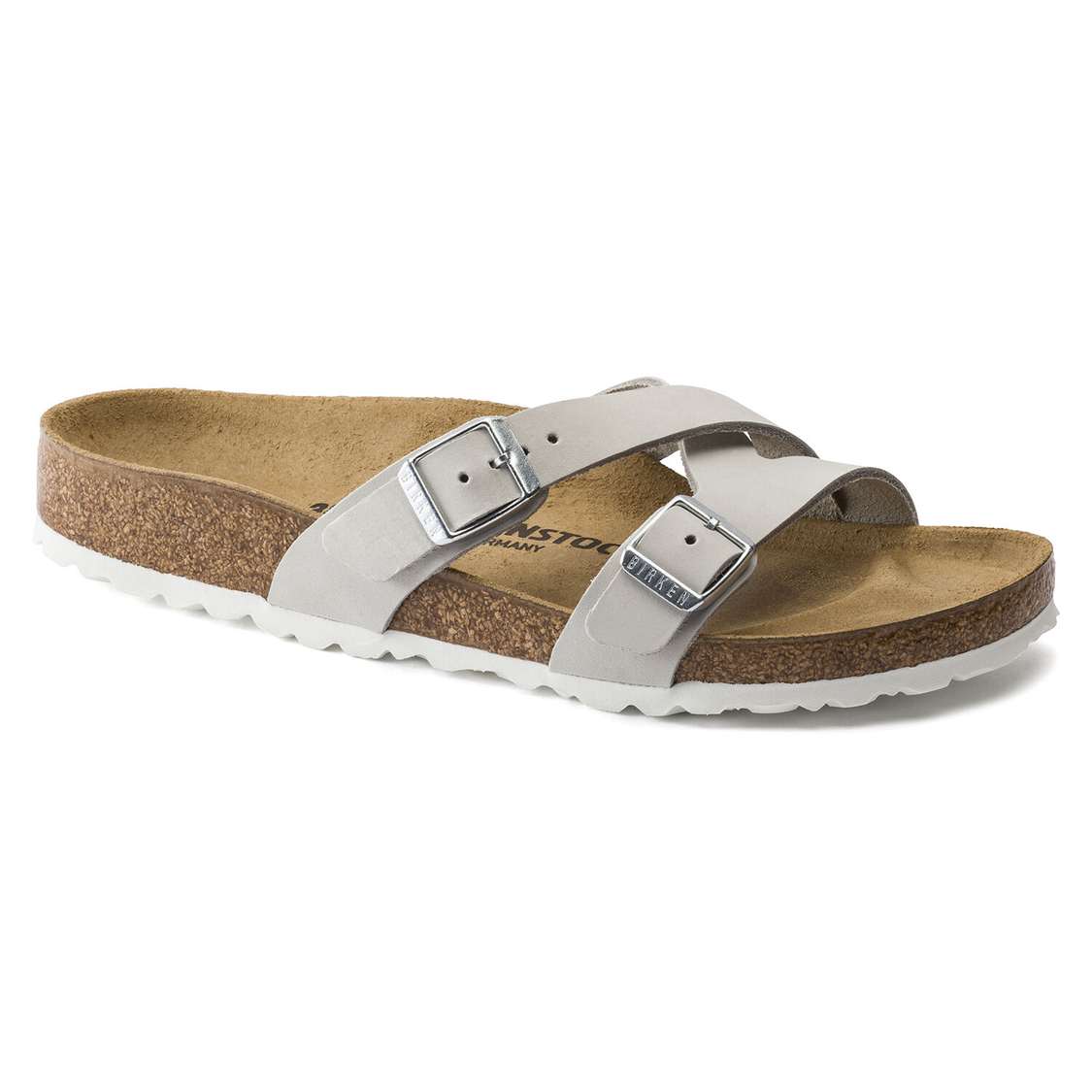 Blue Birkenstock Yao Nubuck Leather Women\'s Multi Strap Sandals | QsqgNjbvToh