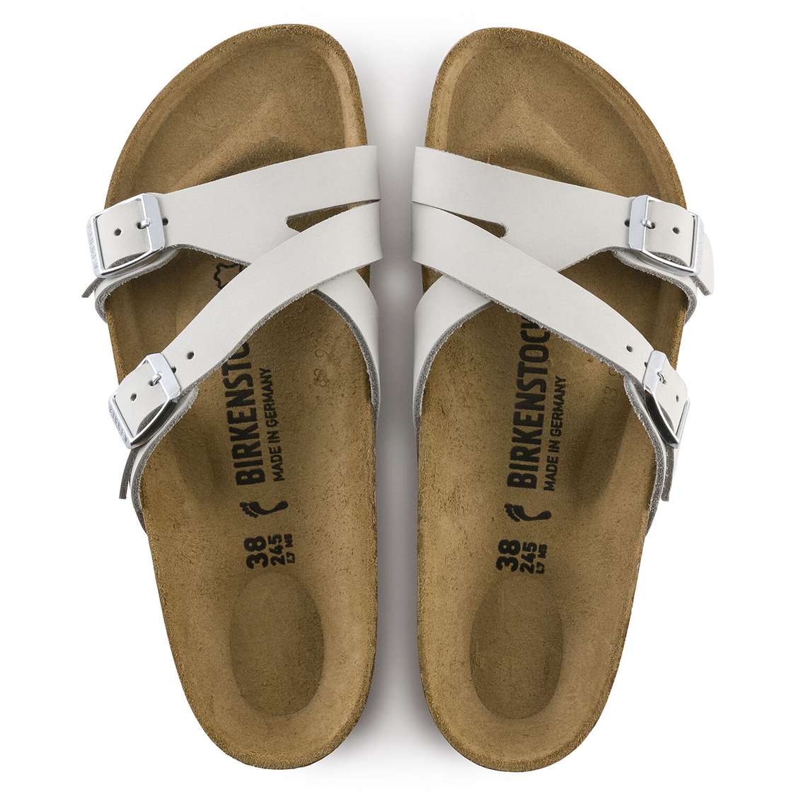 Blue Birkenstock Yao Nubuck Leather Women's Two Strap Sandals | TkXoGgikUCS