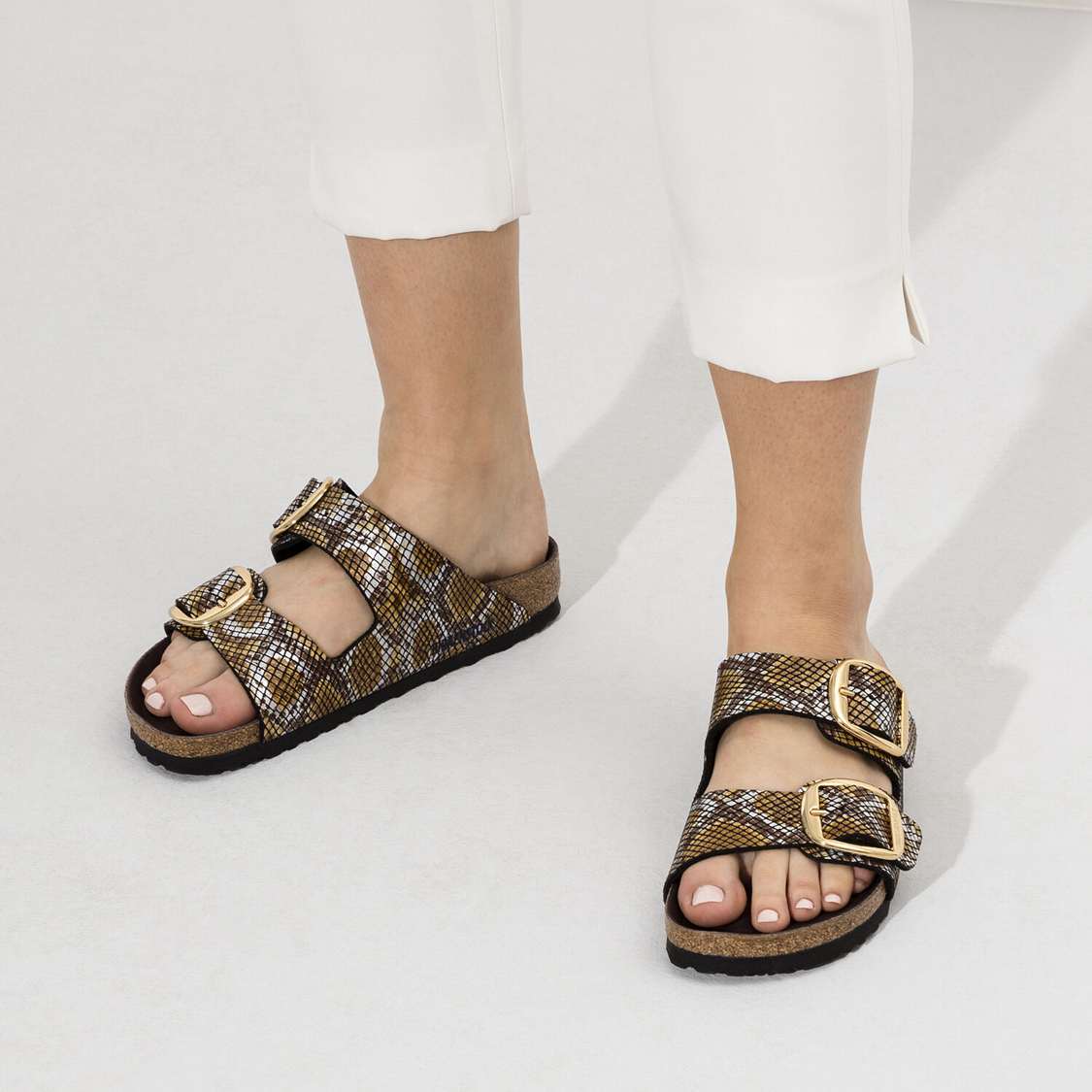 Brown Birkenstock Arizona Big Buckle Microfiber Women's Two Strap Sandals | QvTT6ifcZ9B