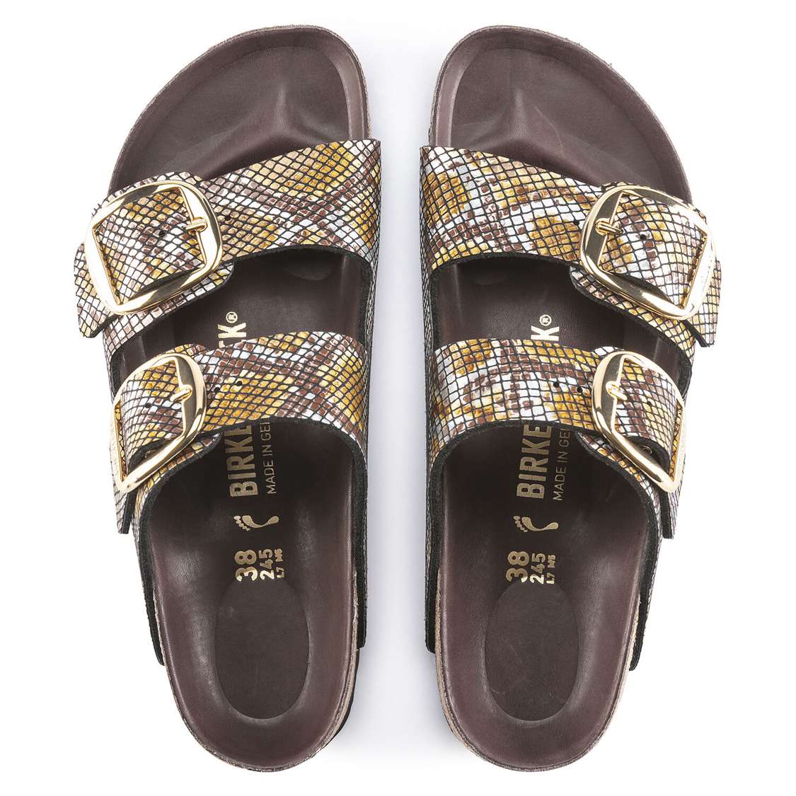 Brown Birkenstock Arizona Big Buckle Microfiber Women's Two Strap Sandals | QvTT6ifcZ9B