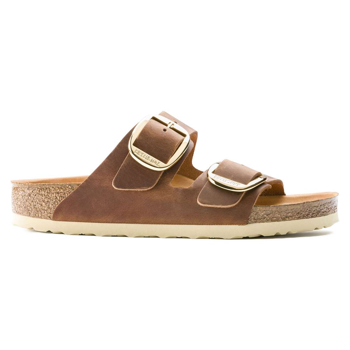 Brown Birkenstock Arizona Big Buckle Oiled Leather Women's Two Strap Sandals | pZSeRWuDMqB