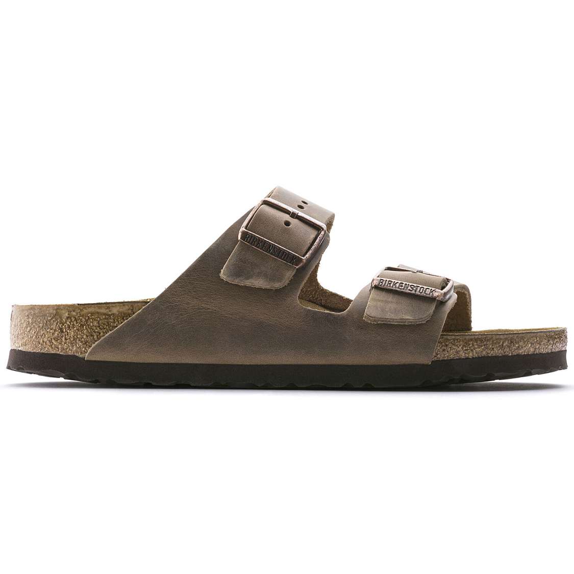 Brown Birkenstock Arizona Oiled Leather Women's Two Strap Sandals | GYSbfDDyYPn