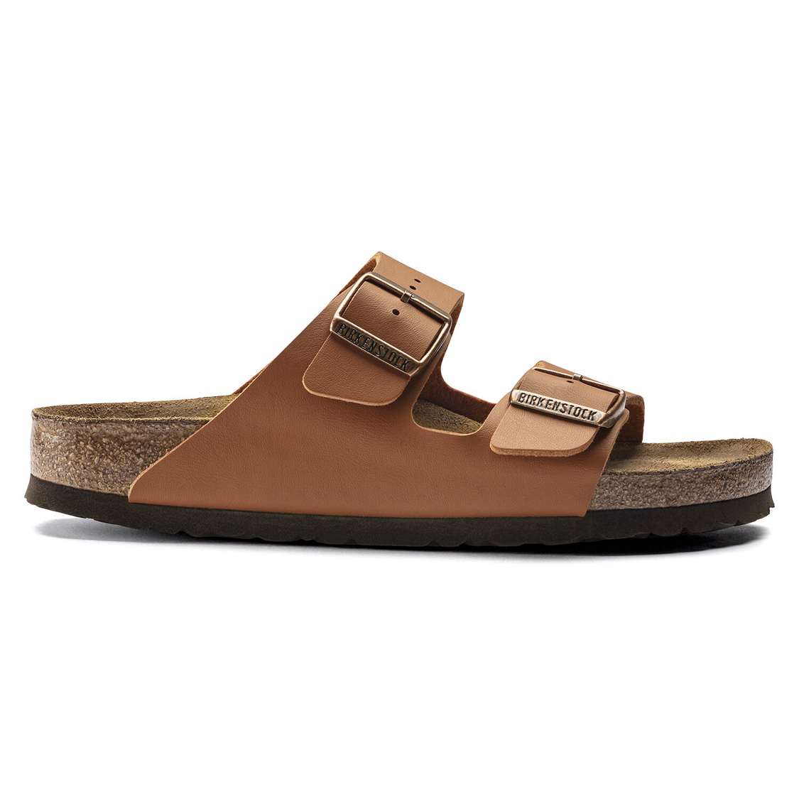 Brown Birkenstock Arizona Soft Footbed Birko-Flor Men's Two Strap Sandals | 8PNbIsCR64q