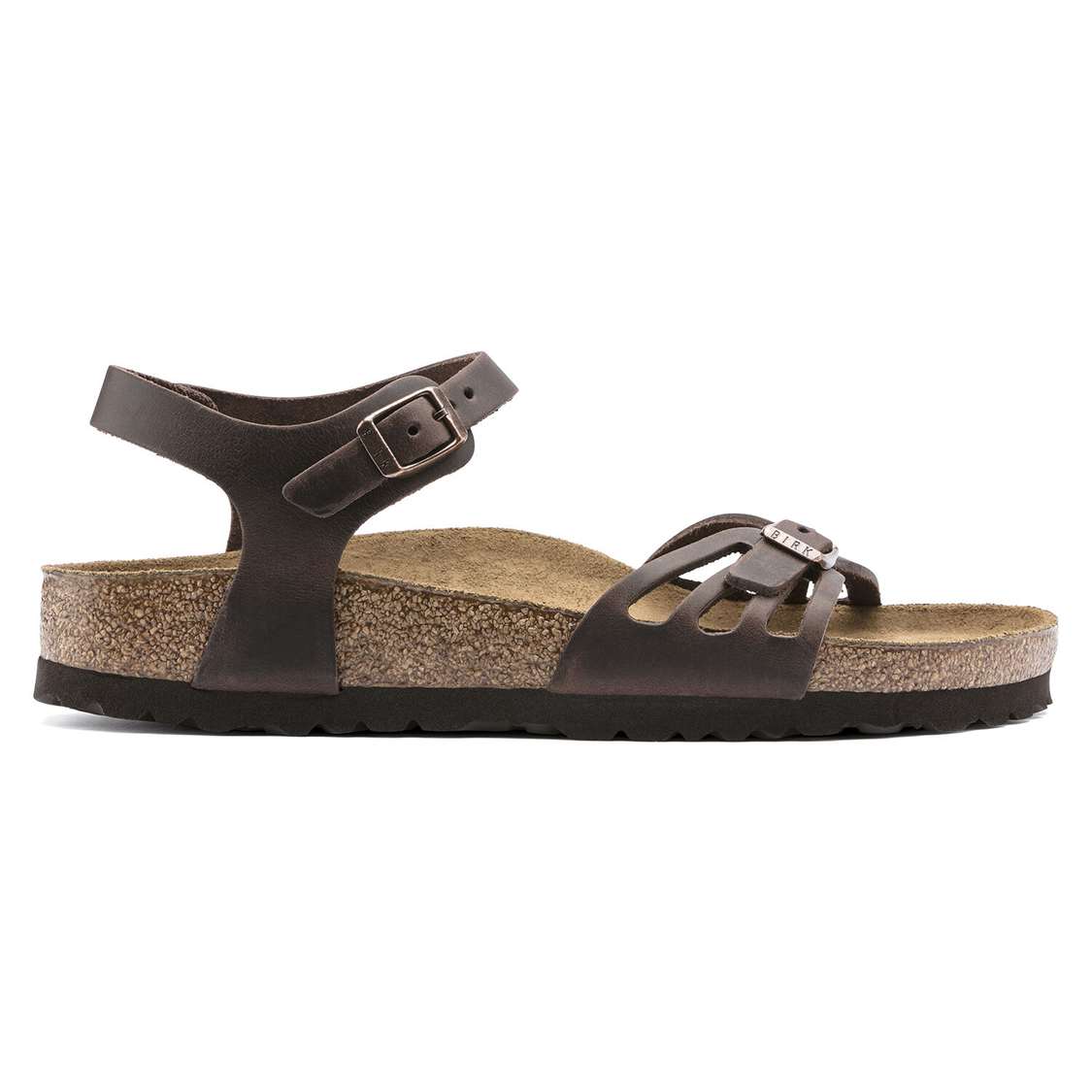 Brown Birkenstock Bali Oiled Leather Women's Two Strap Sandals | HBR663b49ty