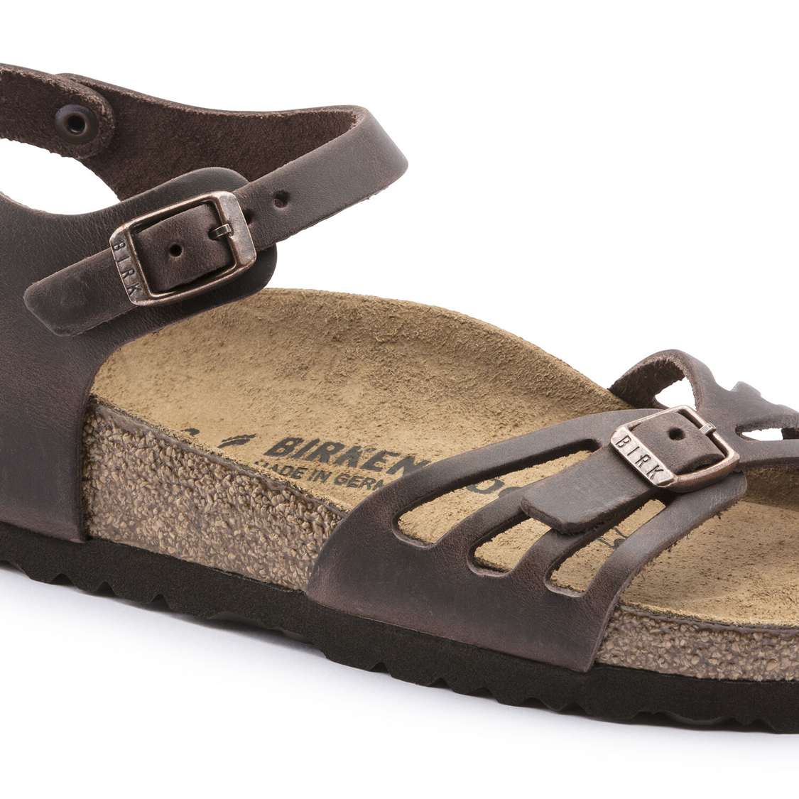 Brown Birkenstock Bali Oiled Leather Women's Two Strap Sandals | HBR663b49ty