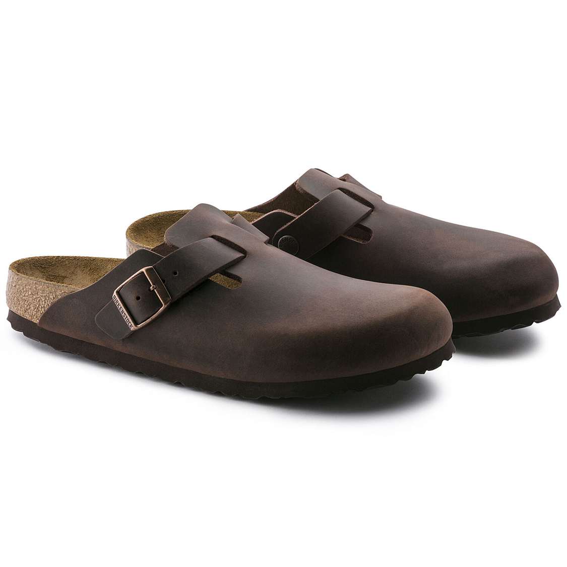 Brown Birkenstock Boston Oiled Leather Men's Clogs | 8ISvIzTcxFB