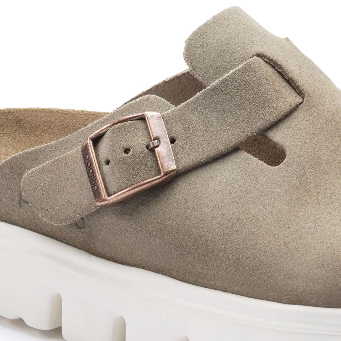 Brown Birkenstock Boston Papillio Suede Leather Women's Clogs | OAonoW8mLez