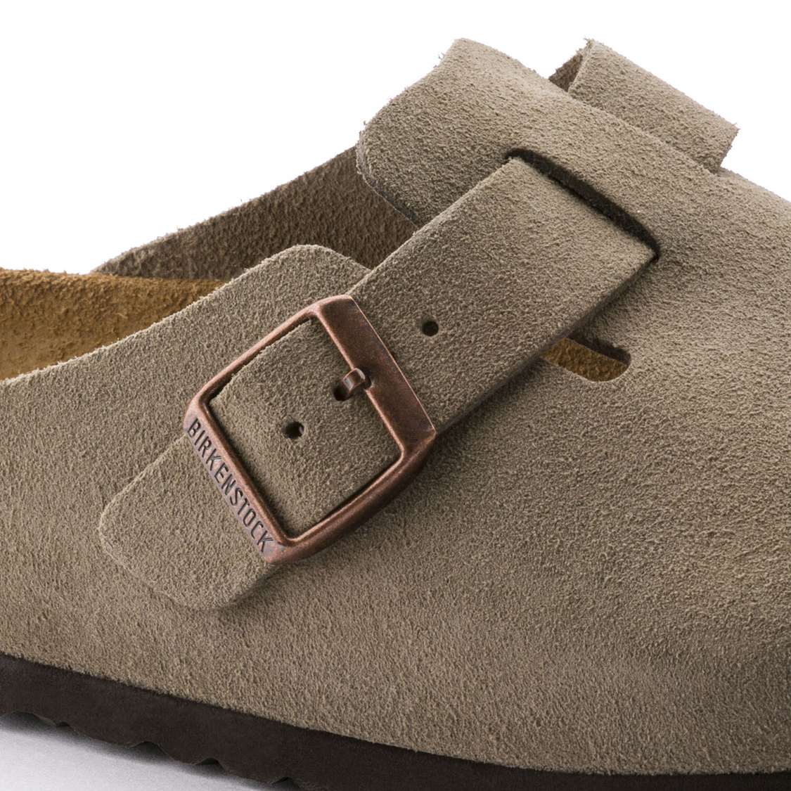 Brown Birkenstock Boston Soft Footbed Suede Leather Women's Clogs | KmIVWyzZ9pl