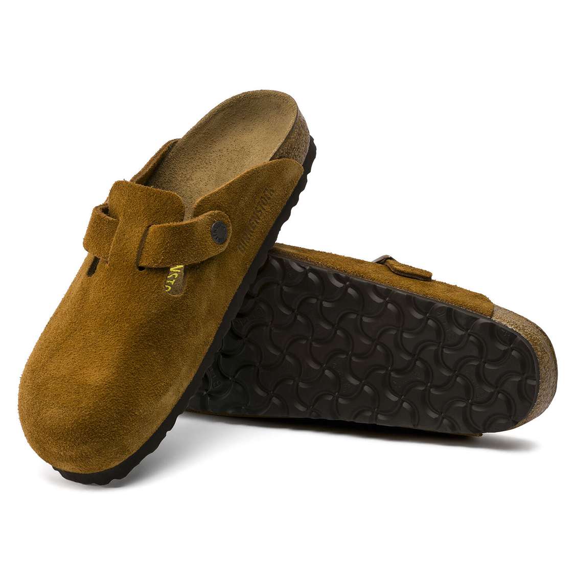 Brown Birkenstock Boston Suede Leather Women's Clogs | kGFzvKblhVH