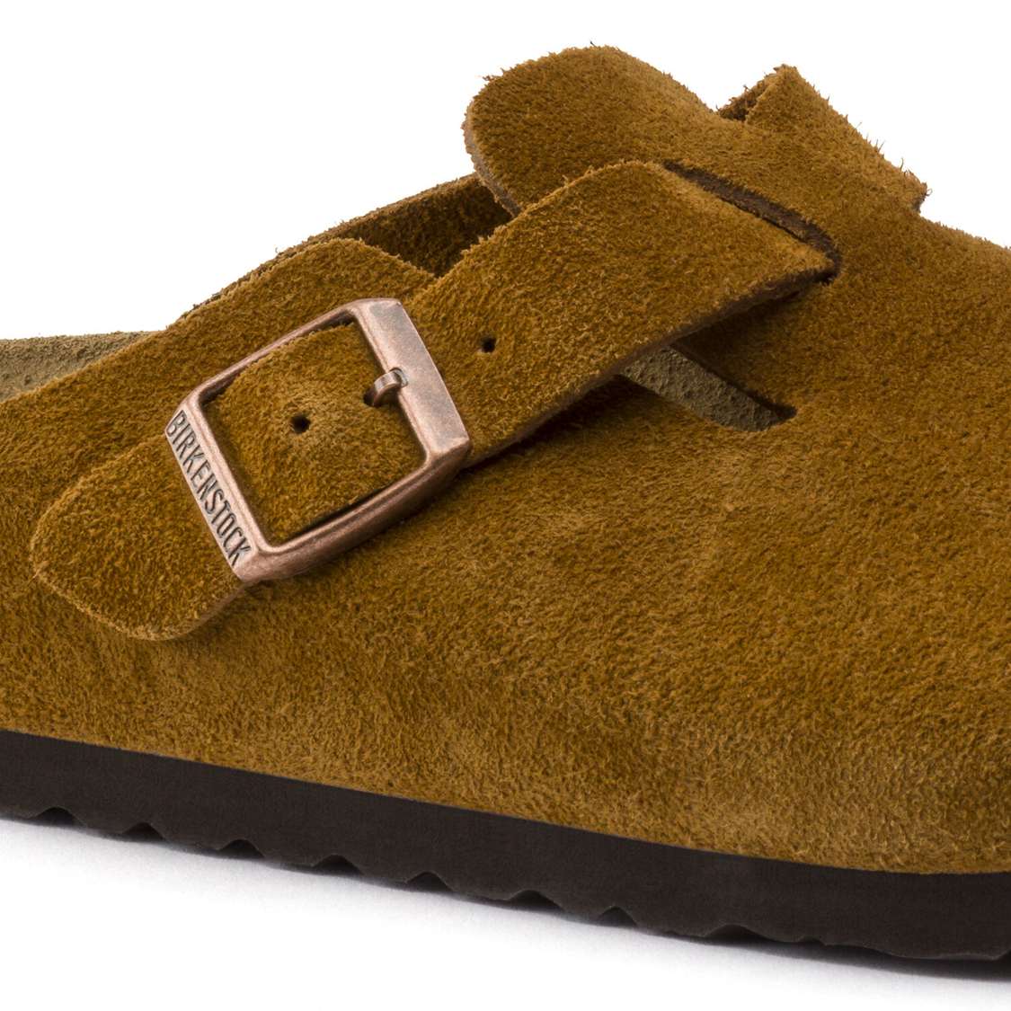 Brown Birkenstock Boston Suede Leather Women's Clogs | kGFzvKblhVH