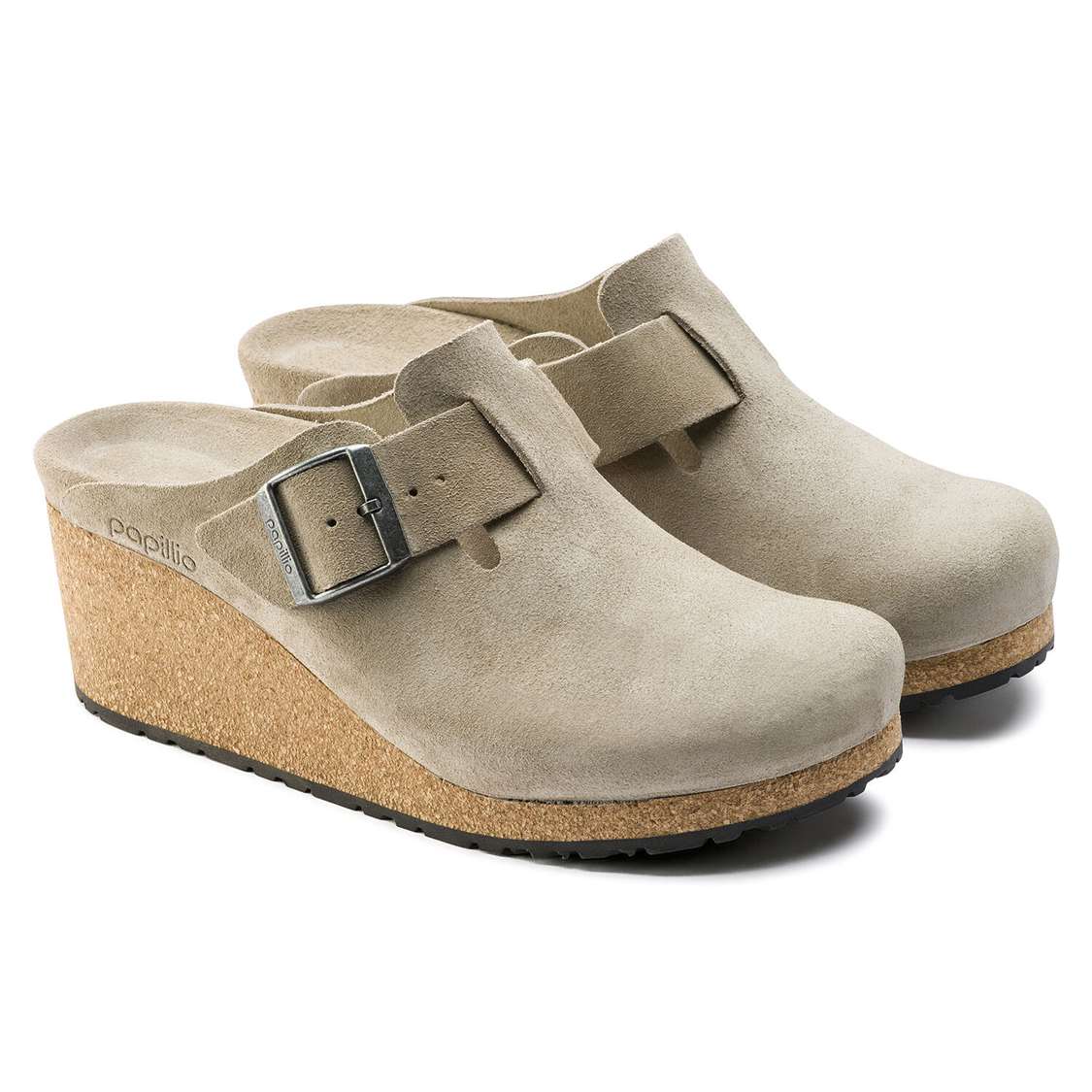 Brown Birkenstock Fanny Suede Leather Women's Wedges Sandals | PfnsQC4LPju